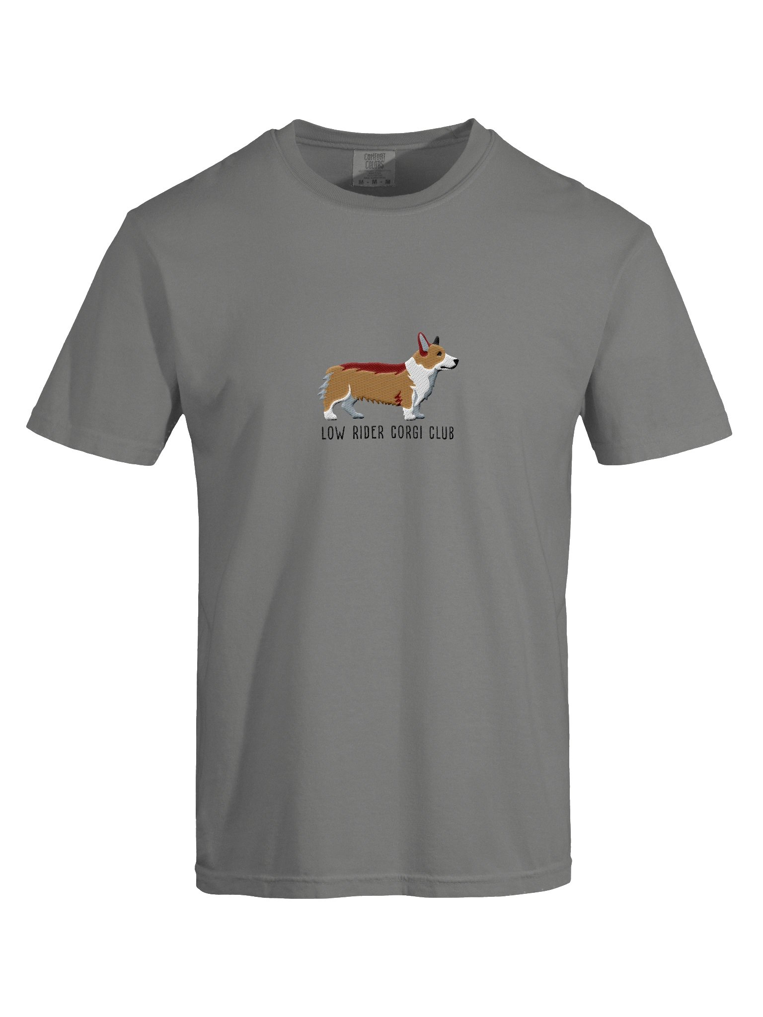 Low Rider Corgi Club T-Shirt(Embroidered) of a Pembroke Welsh Corgi(Tan) product image (10)