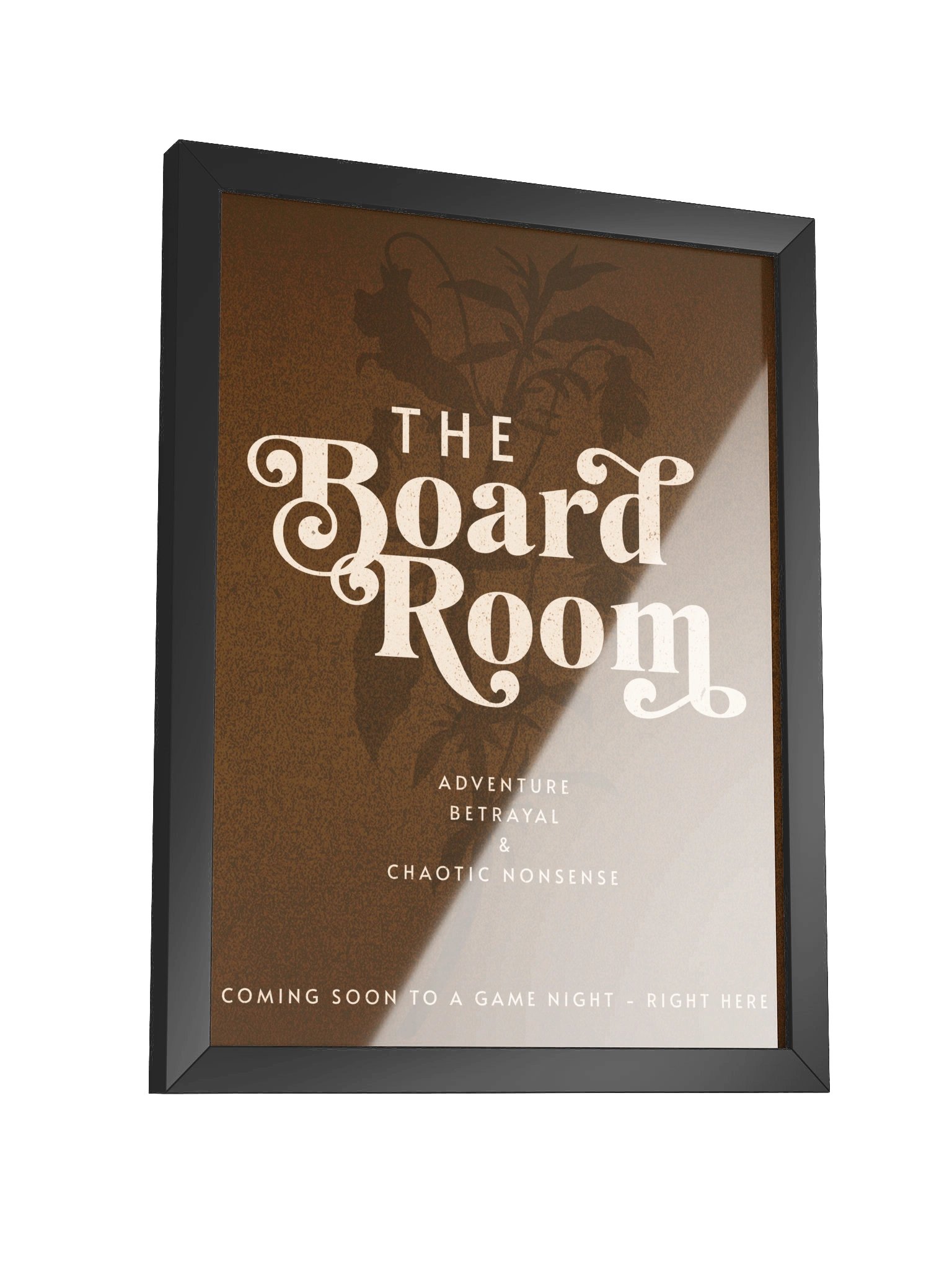 Elegant Floral Movie Poster Board Game Room Decor- FRAMED product image (12)