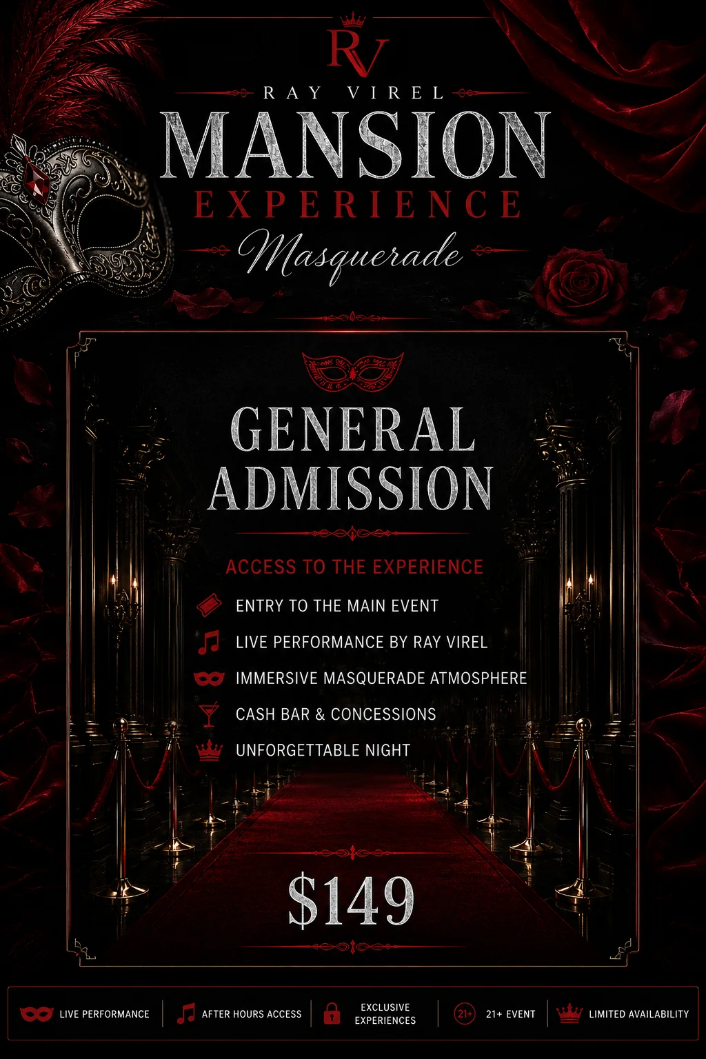 Ray Virel Mansion Experience — General Admission product image (1)