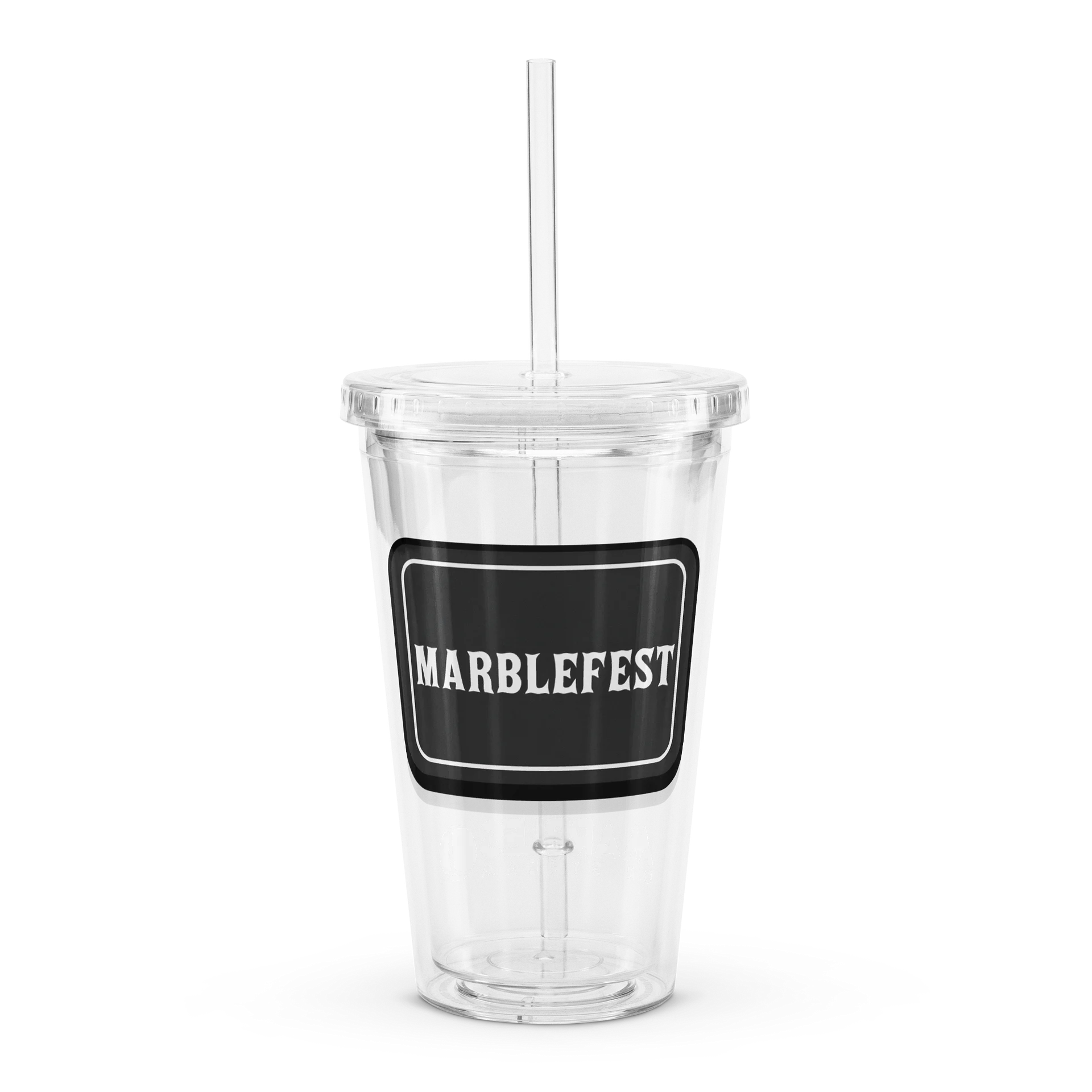 Marblefest May 2026 - Double Wall Clear Plastic Tumbler product image (1)