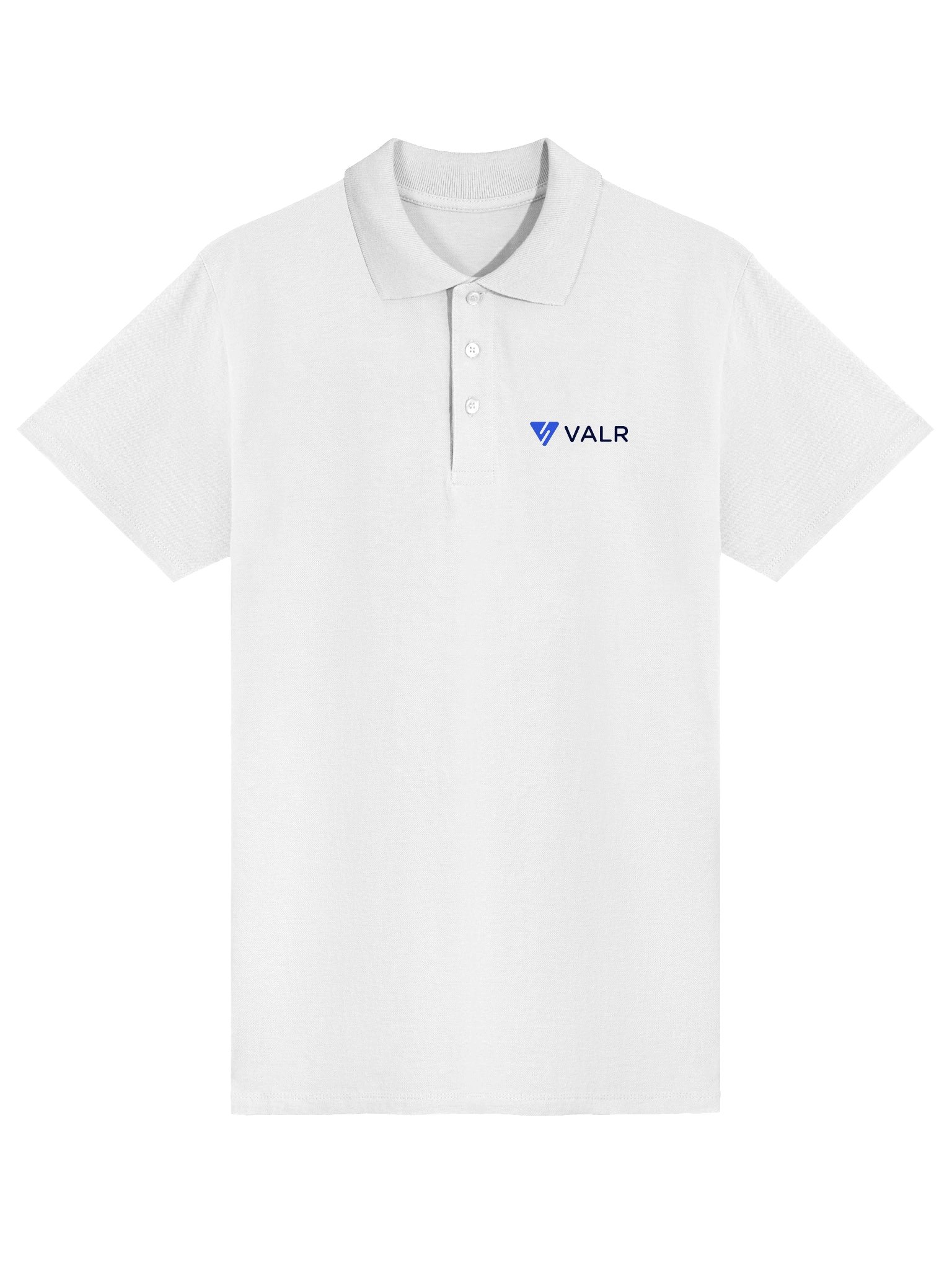 White VALR Polo Shirt product image (1)