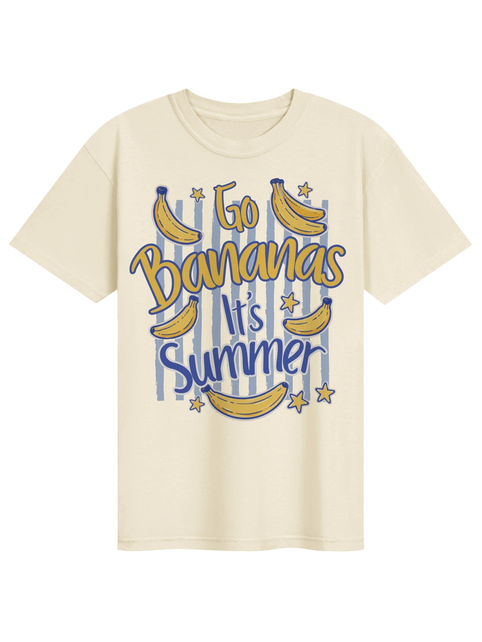 Go Bananas It’s Summer T-Shirt | Fun Banana Graphic Tee product image (2)