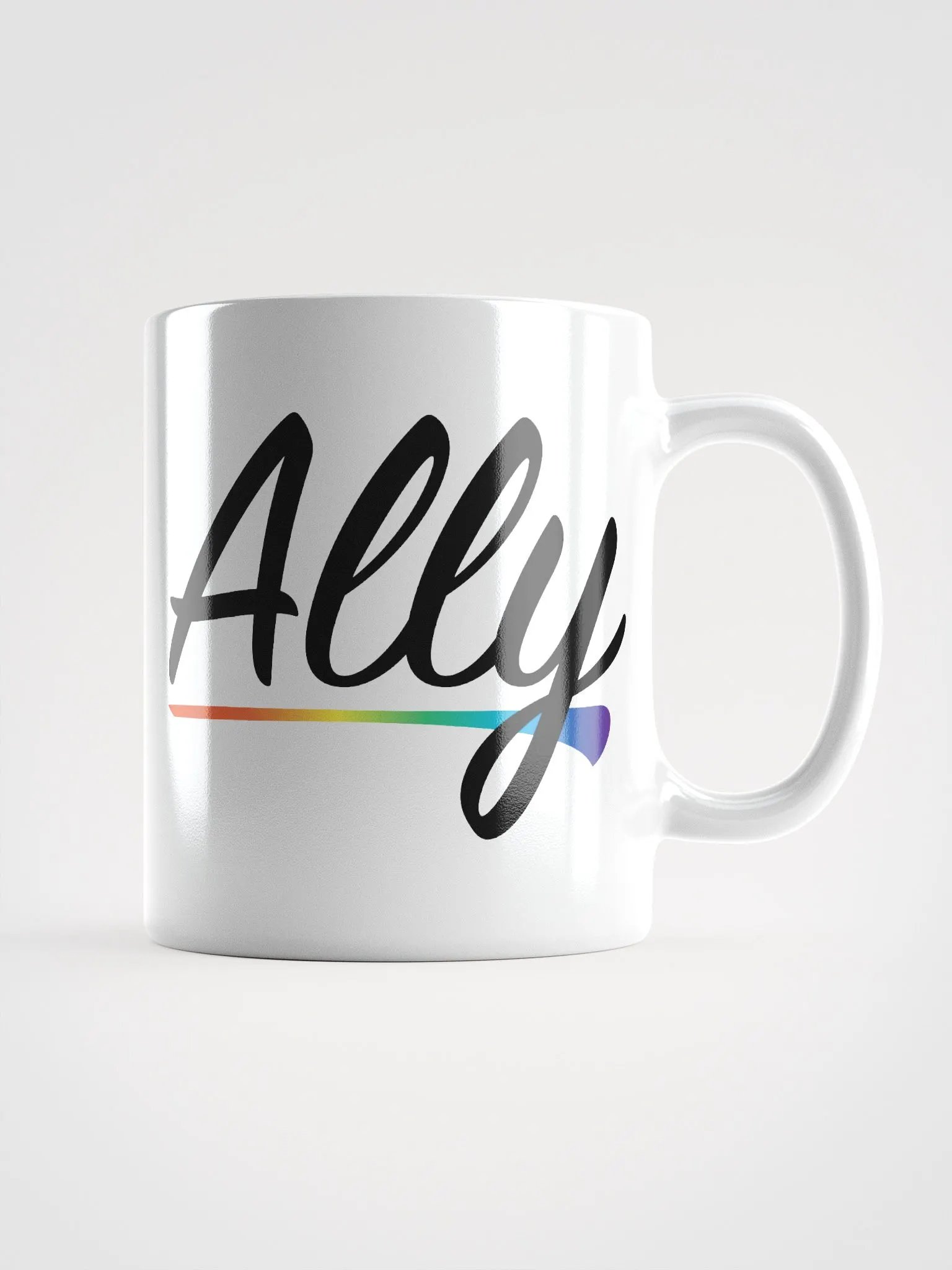 Ally Rainbow Pride Swish Mug product image (1)