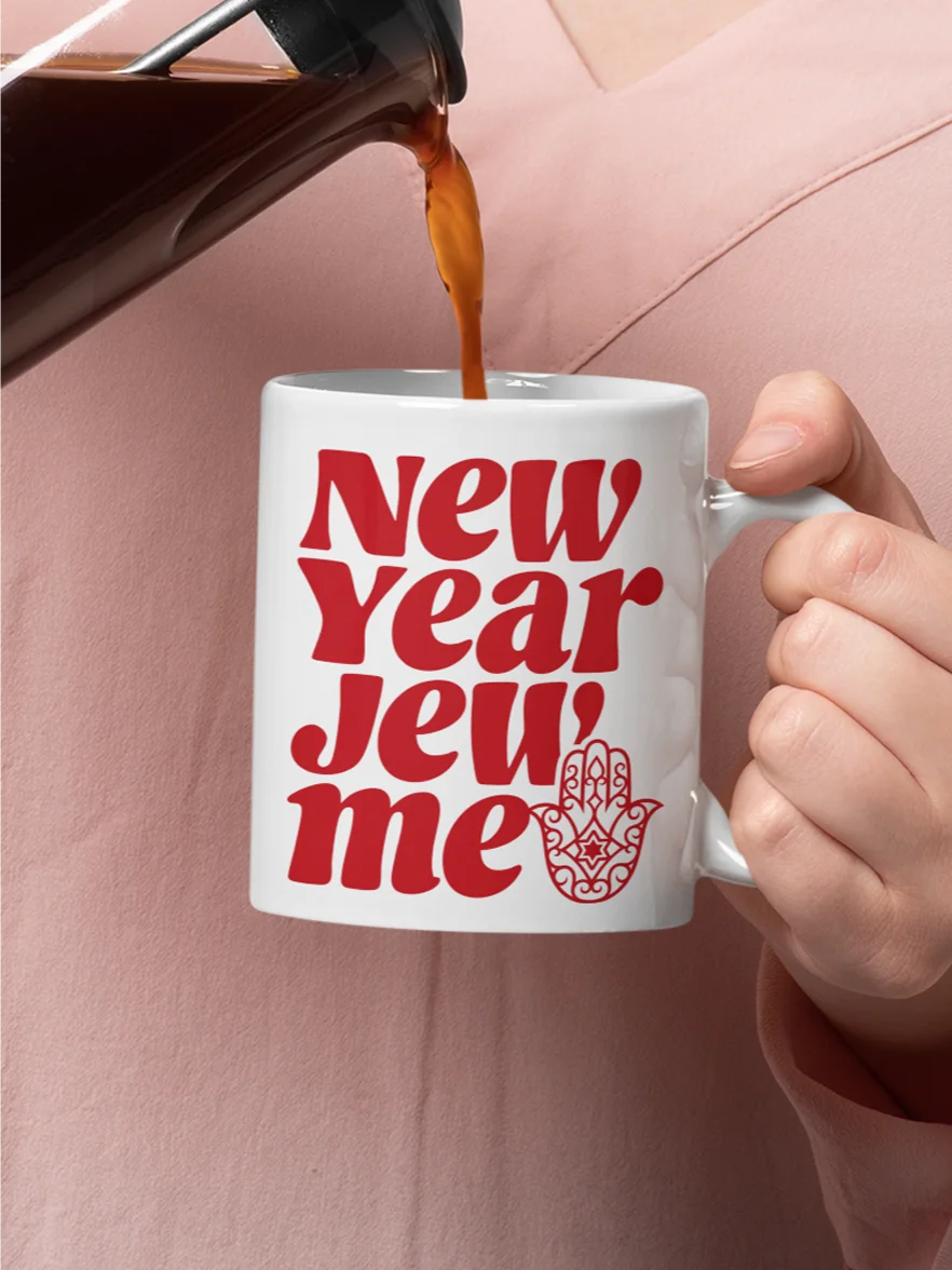 New Year Jew Me White Mug product image (1)