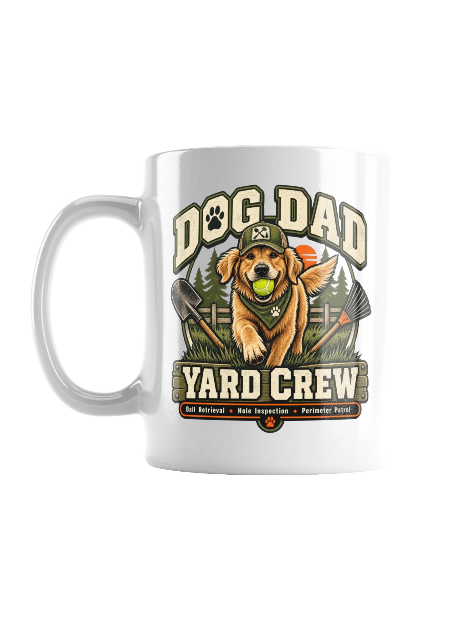 Dog Dad Yard Crew Mug | Funny Dog Dad Coffee Mug product image (1)