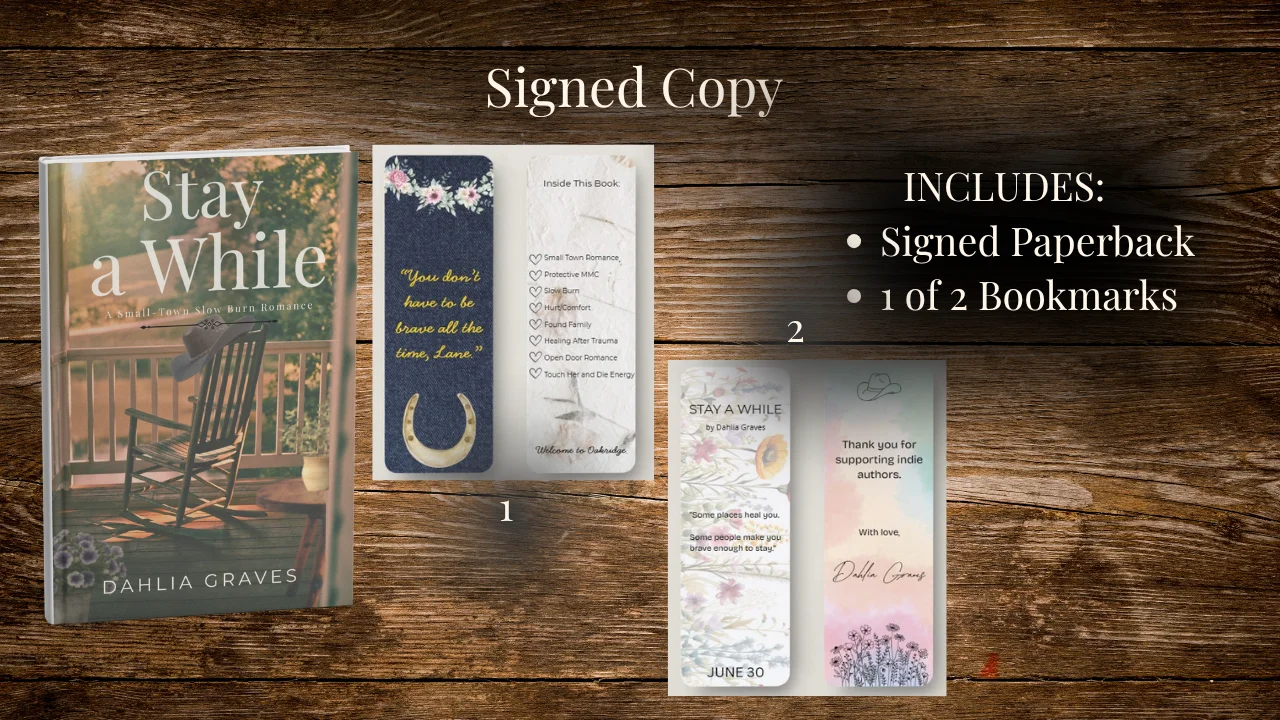 Stay a While — Signed Paperback product image (1)