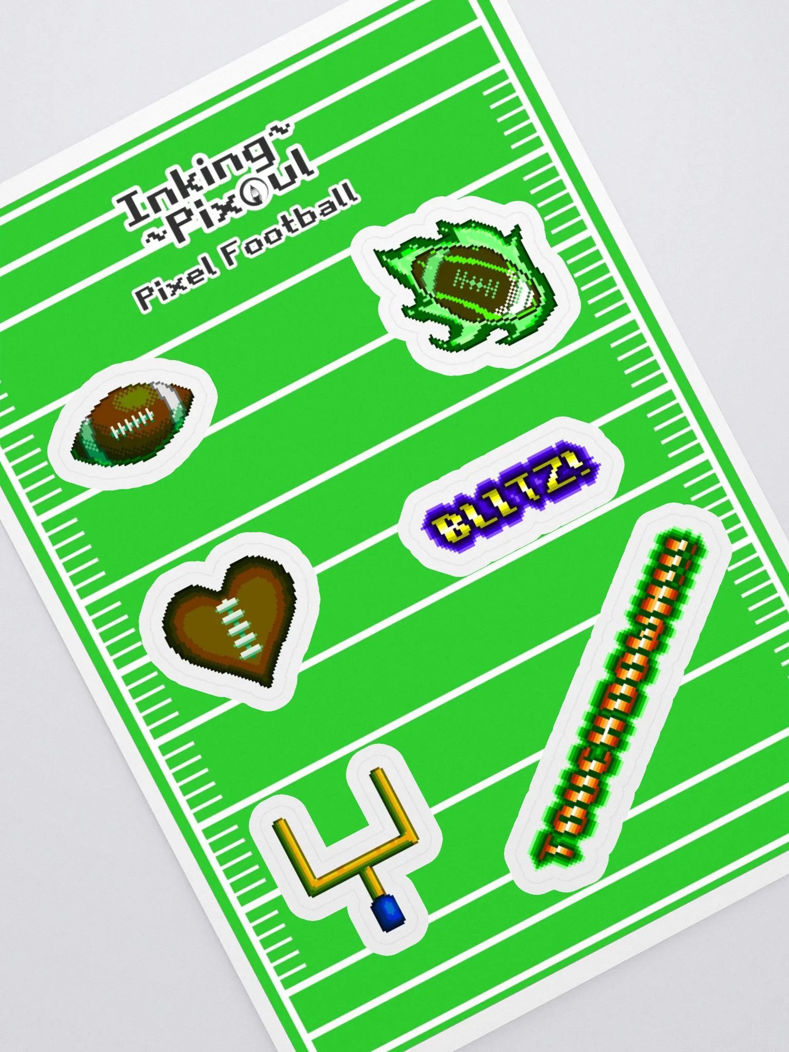 Pixel Football Sticker Sheet product image (1)