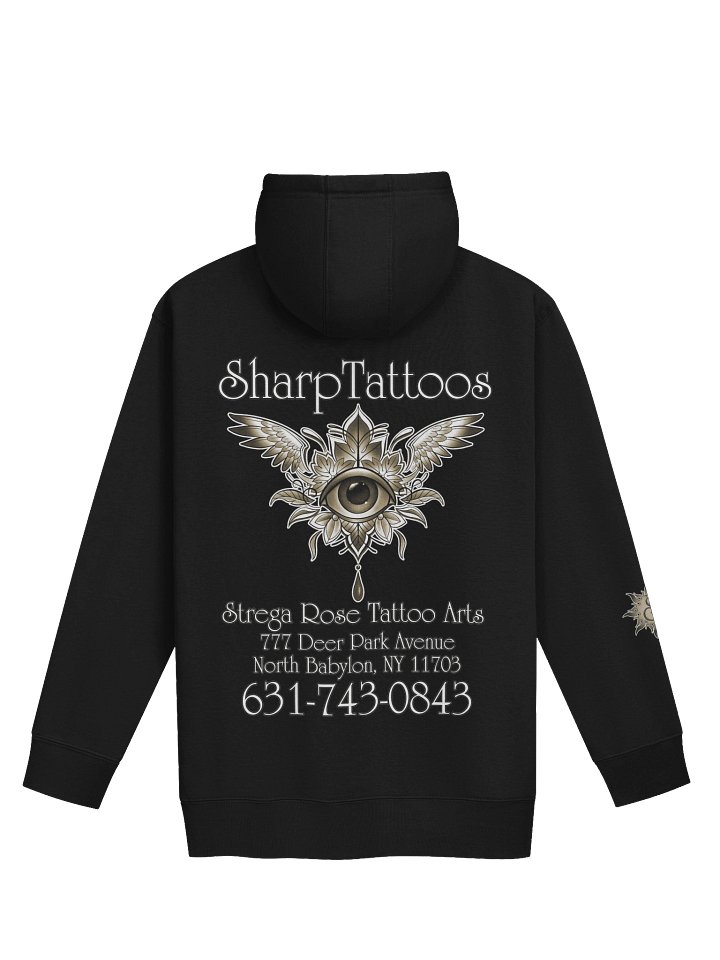 Raven's Letterpress - SharpTattoos @Strega Rose Unisex Hoodie product image (2)