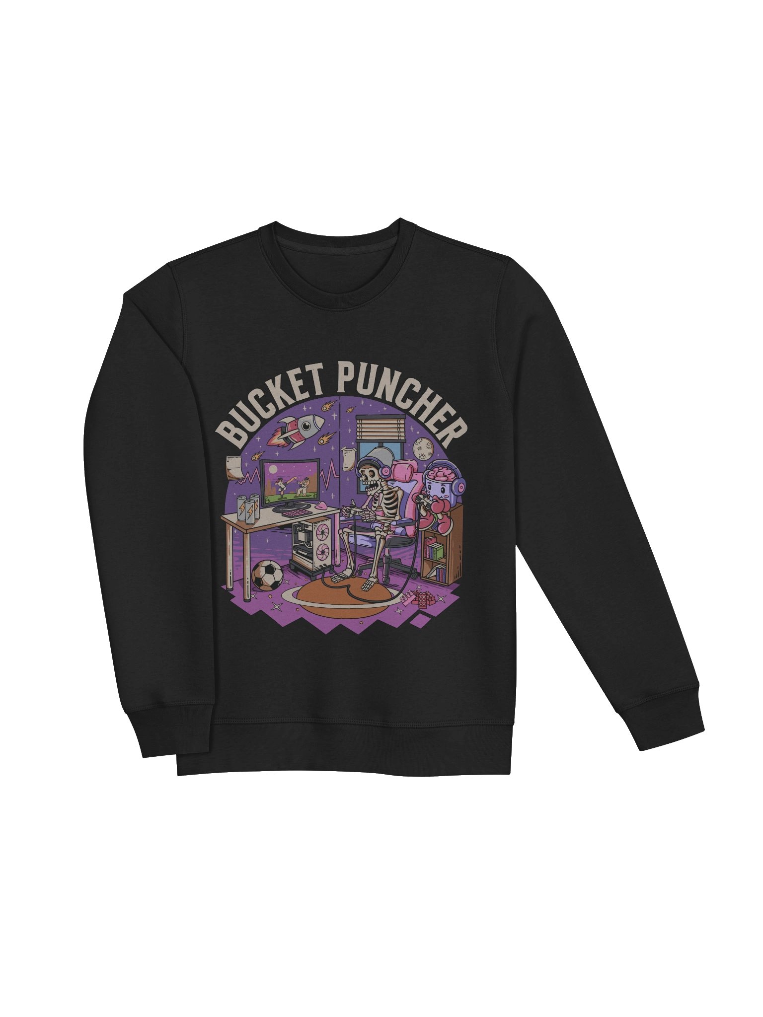 The Bucket Puncher Vintage Unisex Organic Sweatshirt product image (3)