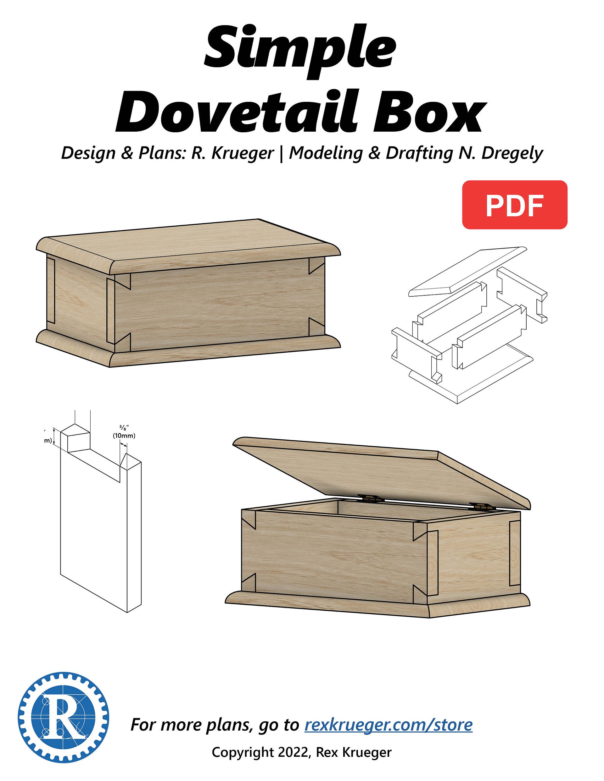 Plans: Simple Dovetailed Box product image (1)