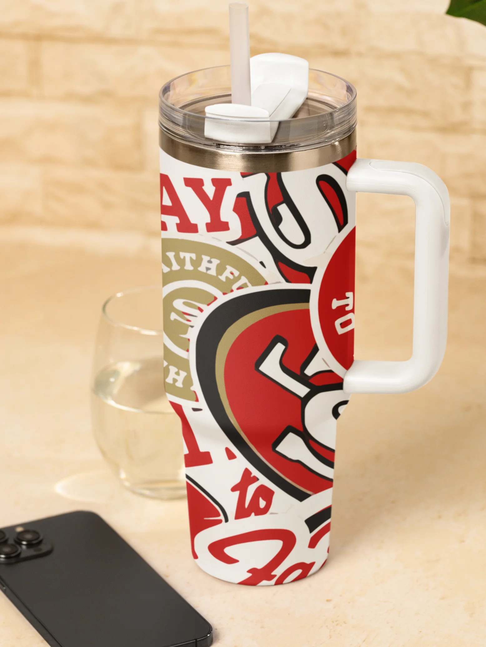 NINER EMPIRE 40oz Tumbler (White or Gold) product image (3)