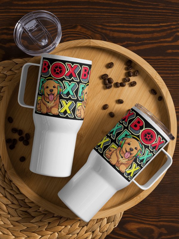 Rainbow Dog Beats Travel Mug product image (1)