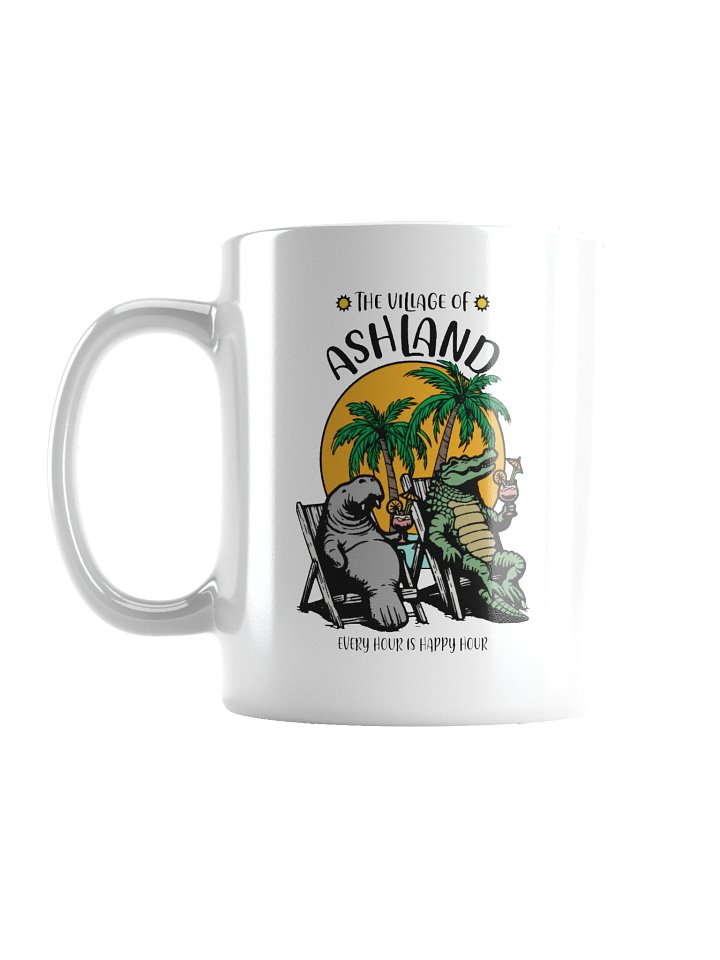 The Village of Ashland TV Florida USA Fun Manatee Alligator Design Coffee Mug product image (3)