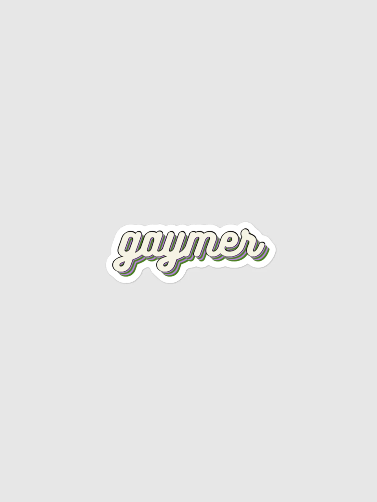 GAYMER STICKER - GENDERQUEER PRIDE product image (1)