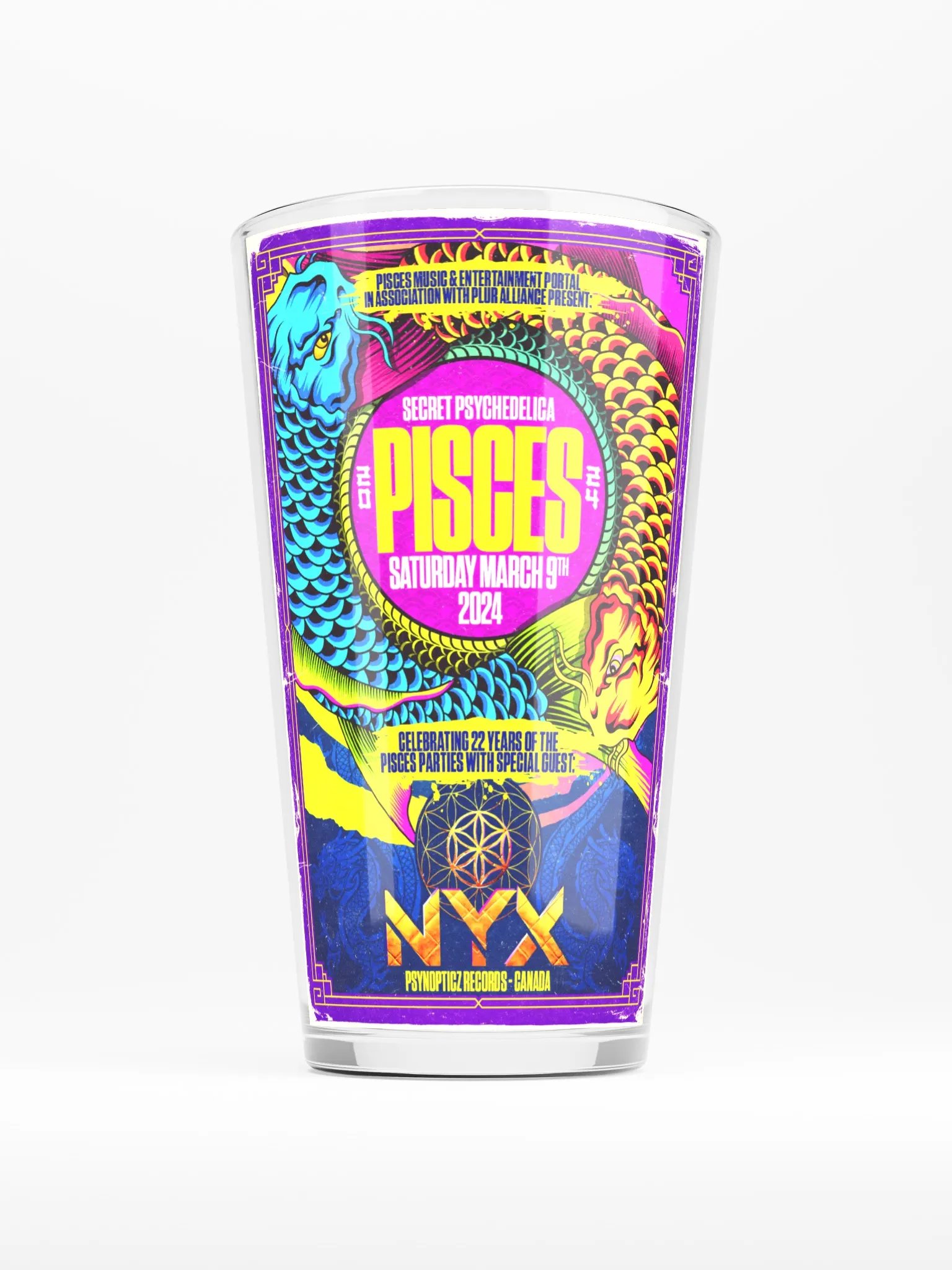 Pisces 2024 Shaker Pint Glass product image (1)