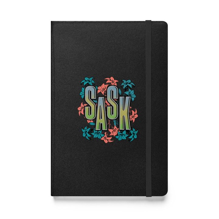 Sask Saskatoon Saskatchewan Floral Hardcover Bound Notebook product image (1)