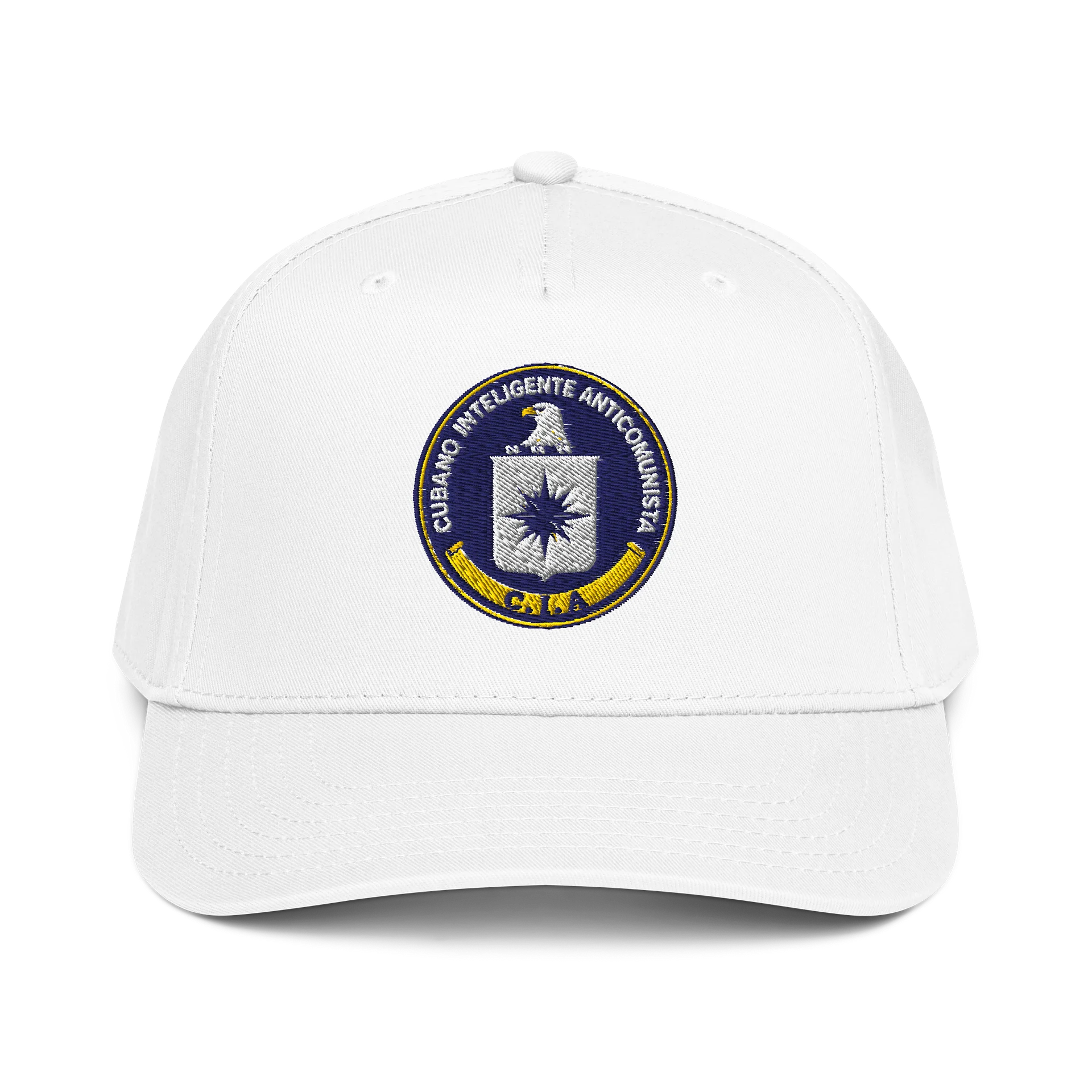 Gorra Blanca Bordada CIA product image (1)