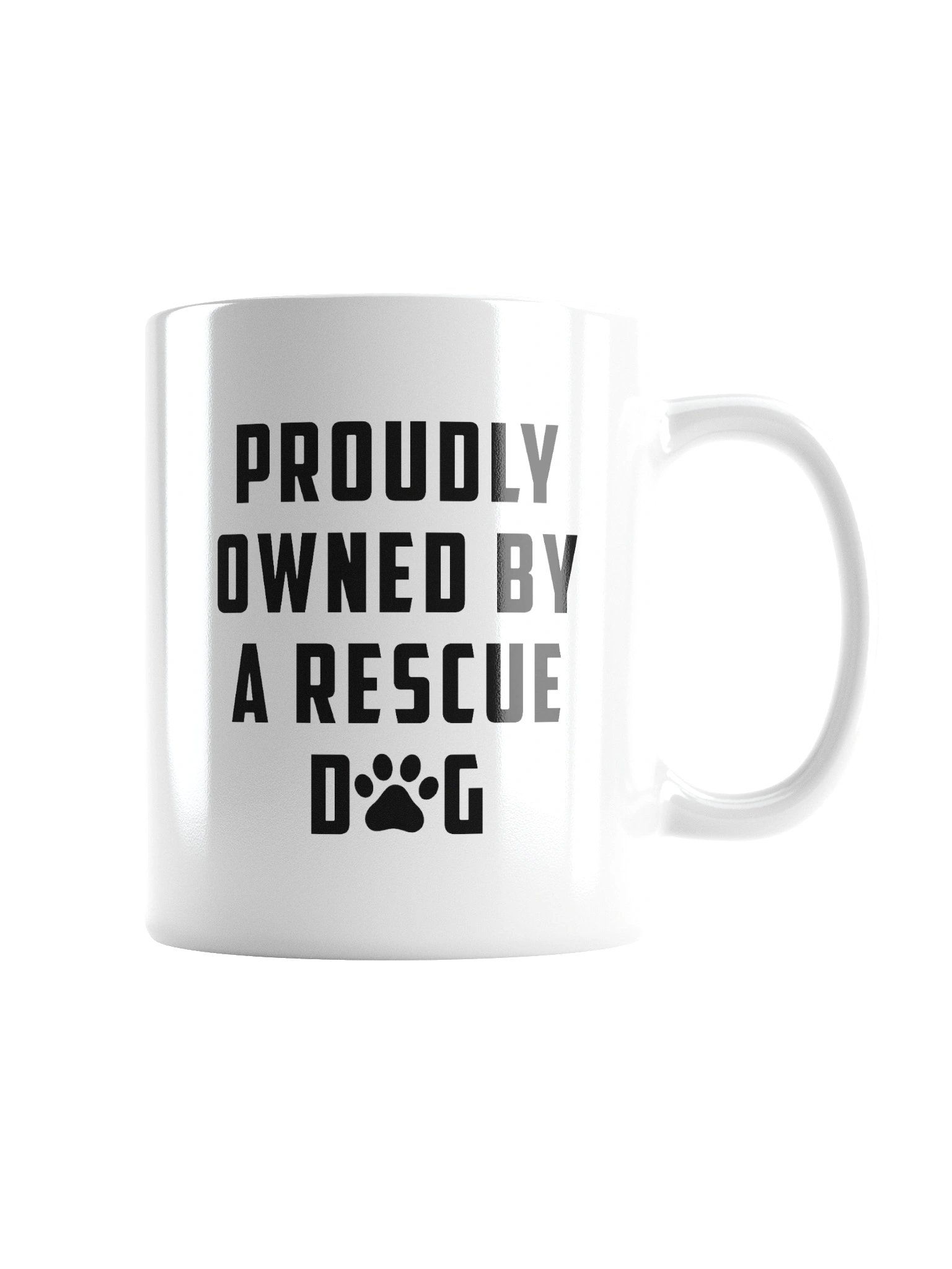 Proudly Owned By A Rescue Dog Mug Cup product image (4)