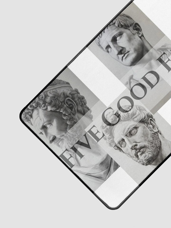 Command Excellence: The Five Good Emperors — Premium Desk Mat (15.5" × 31.5") | Roman Leadership Art | Extended Mouse Pad product image (1)