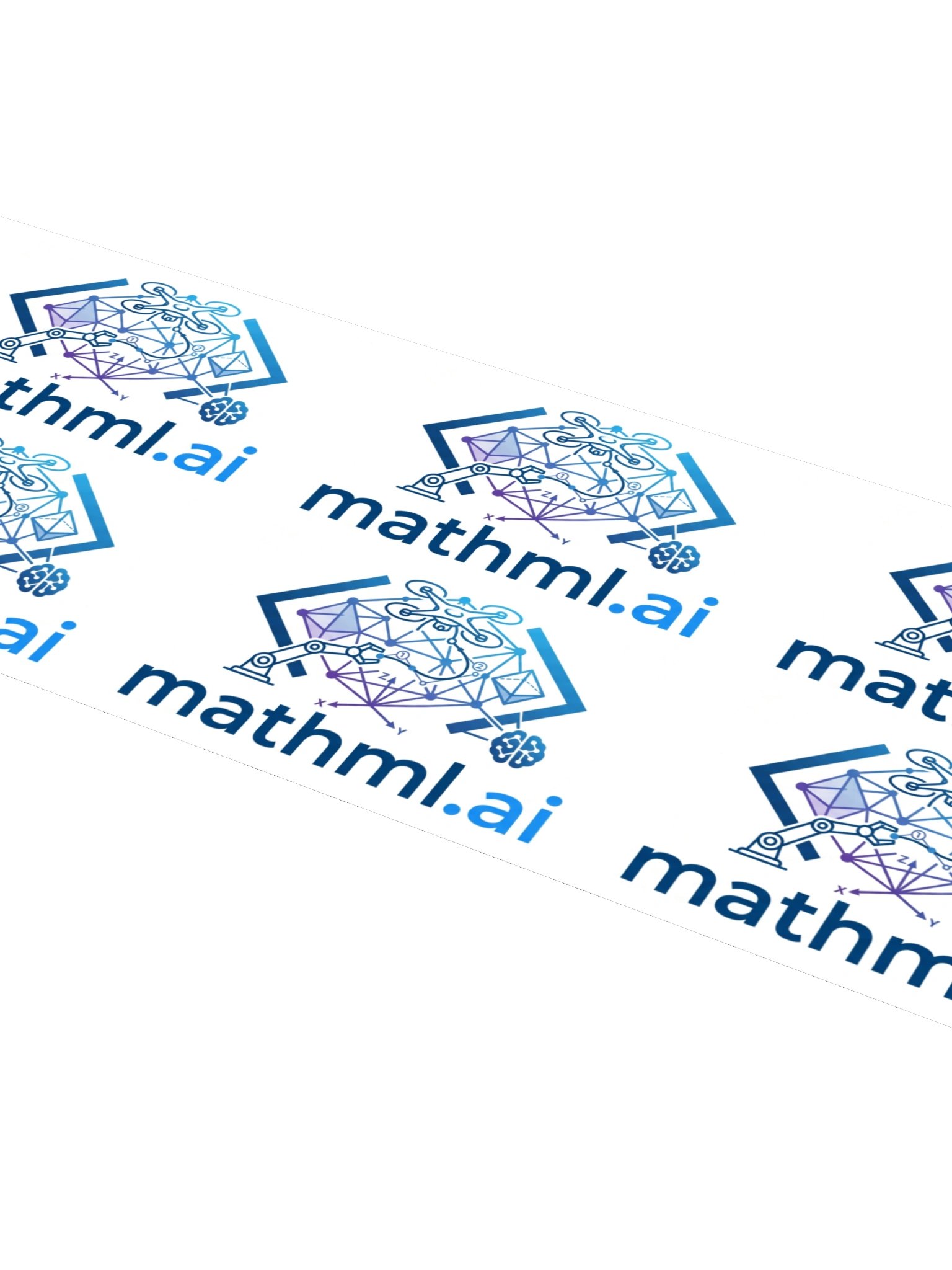 mathml.ai Grid Logo Kiss Cut Stickers product image (4)