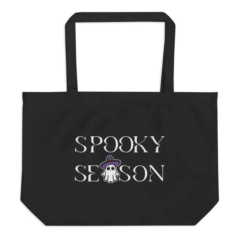 Spooky Season Sombrero Ghost Organic Cotton Tote product image (1)