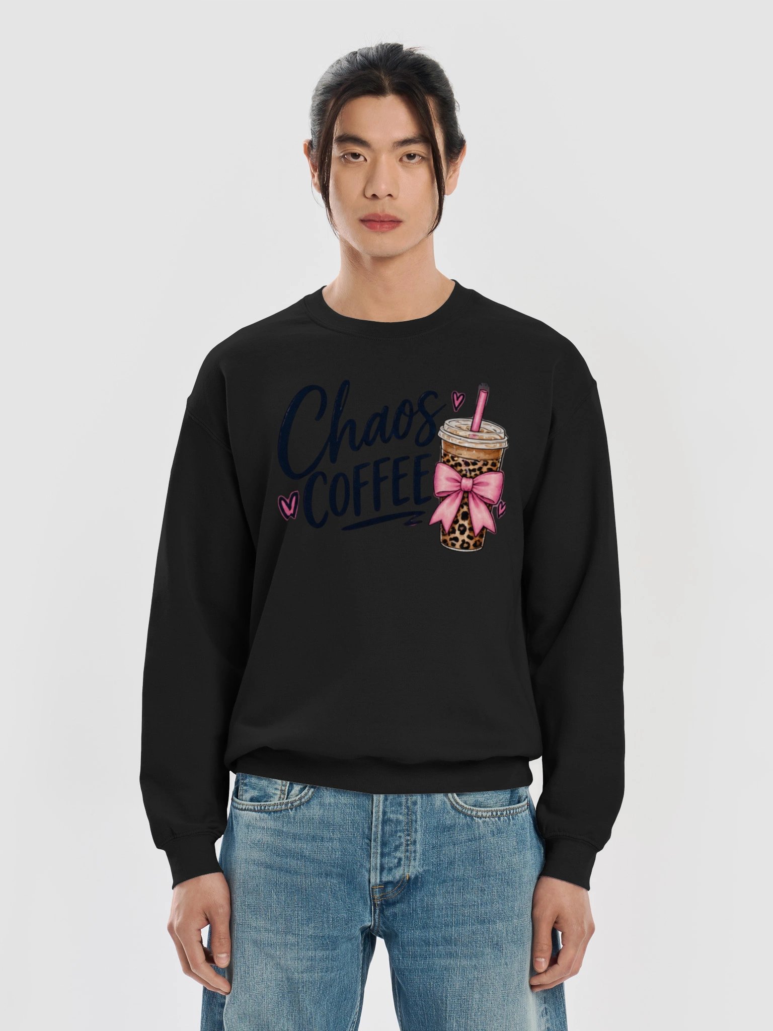 Chaos Coffee Sweatshirt | Iced Coffee Sports Mom Crewneck product image (5)