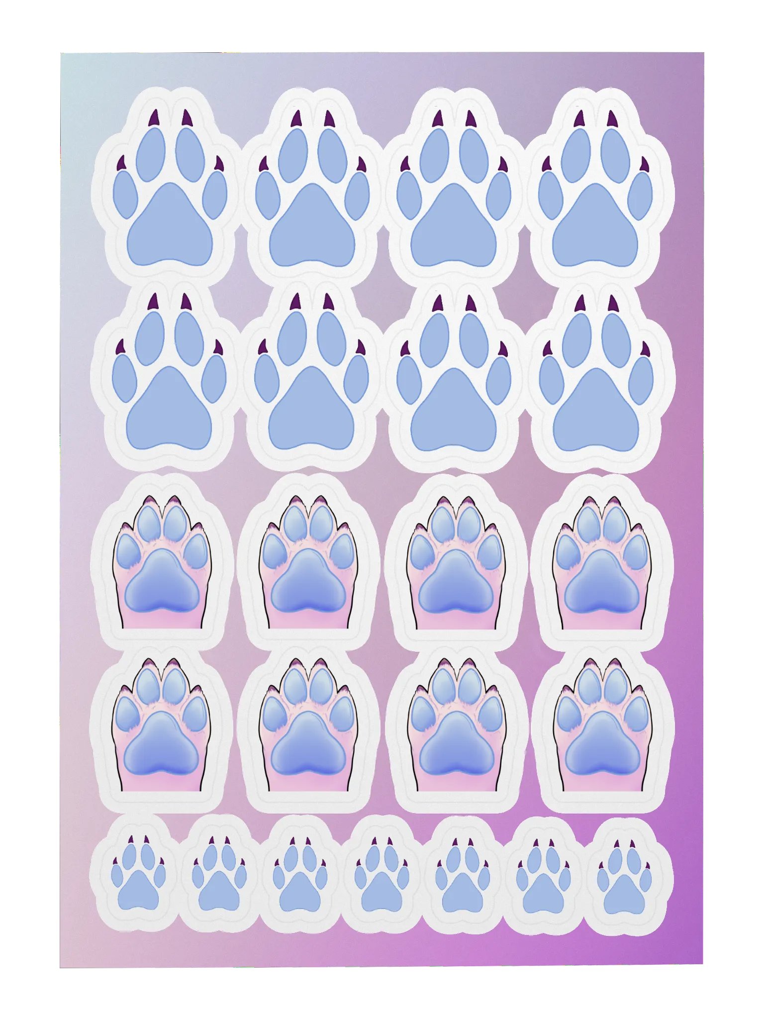 Paw Print Sticker Sheet product image (3)