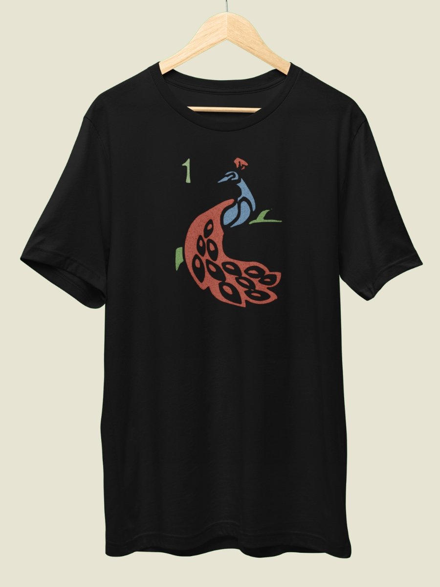 Mahjong One of Bamboo Peacock Tile Board Game T-Shirt product image (2)