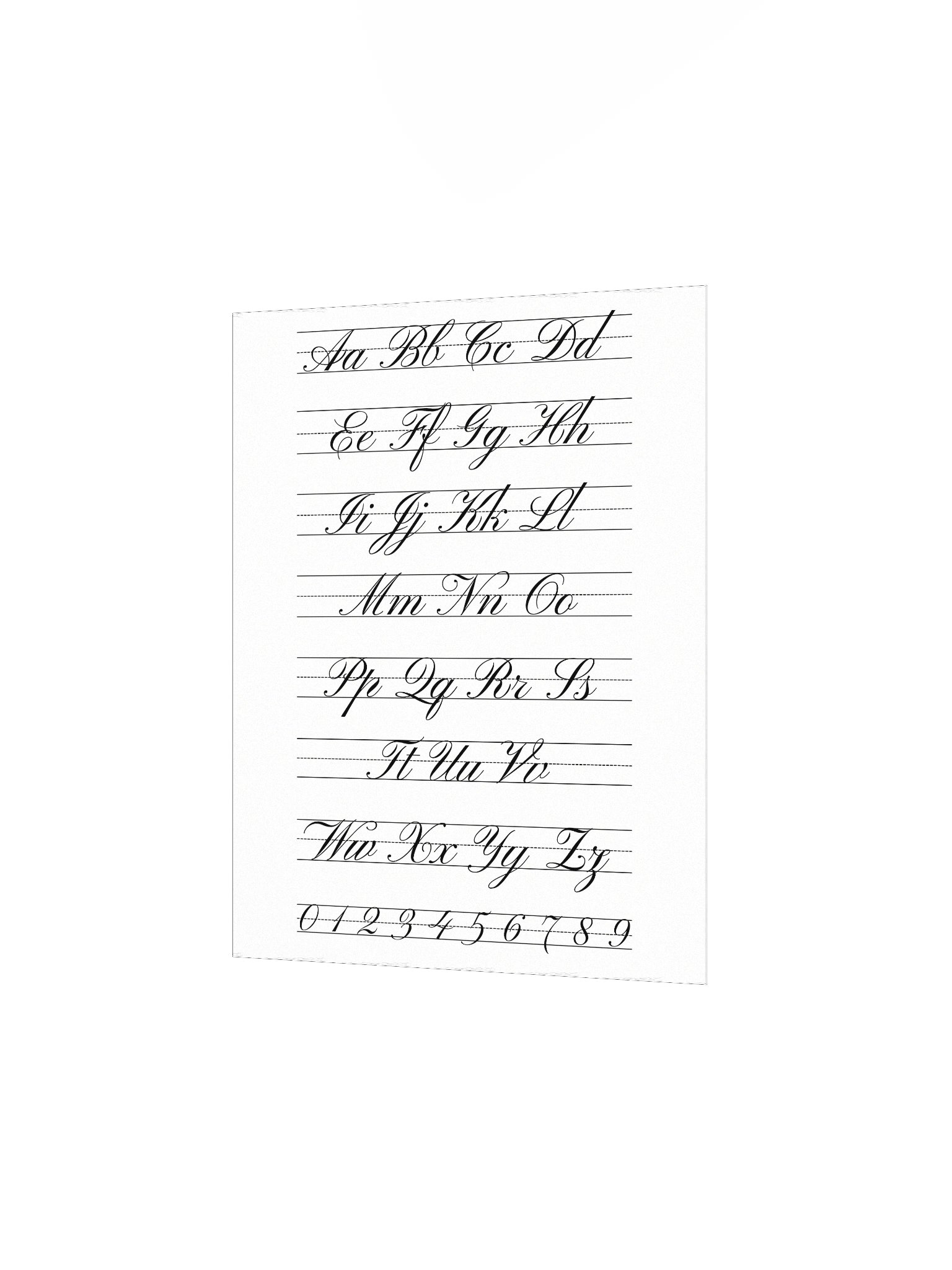 Cursive Alphabet Reference Chart — Wall Poster product image (4)