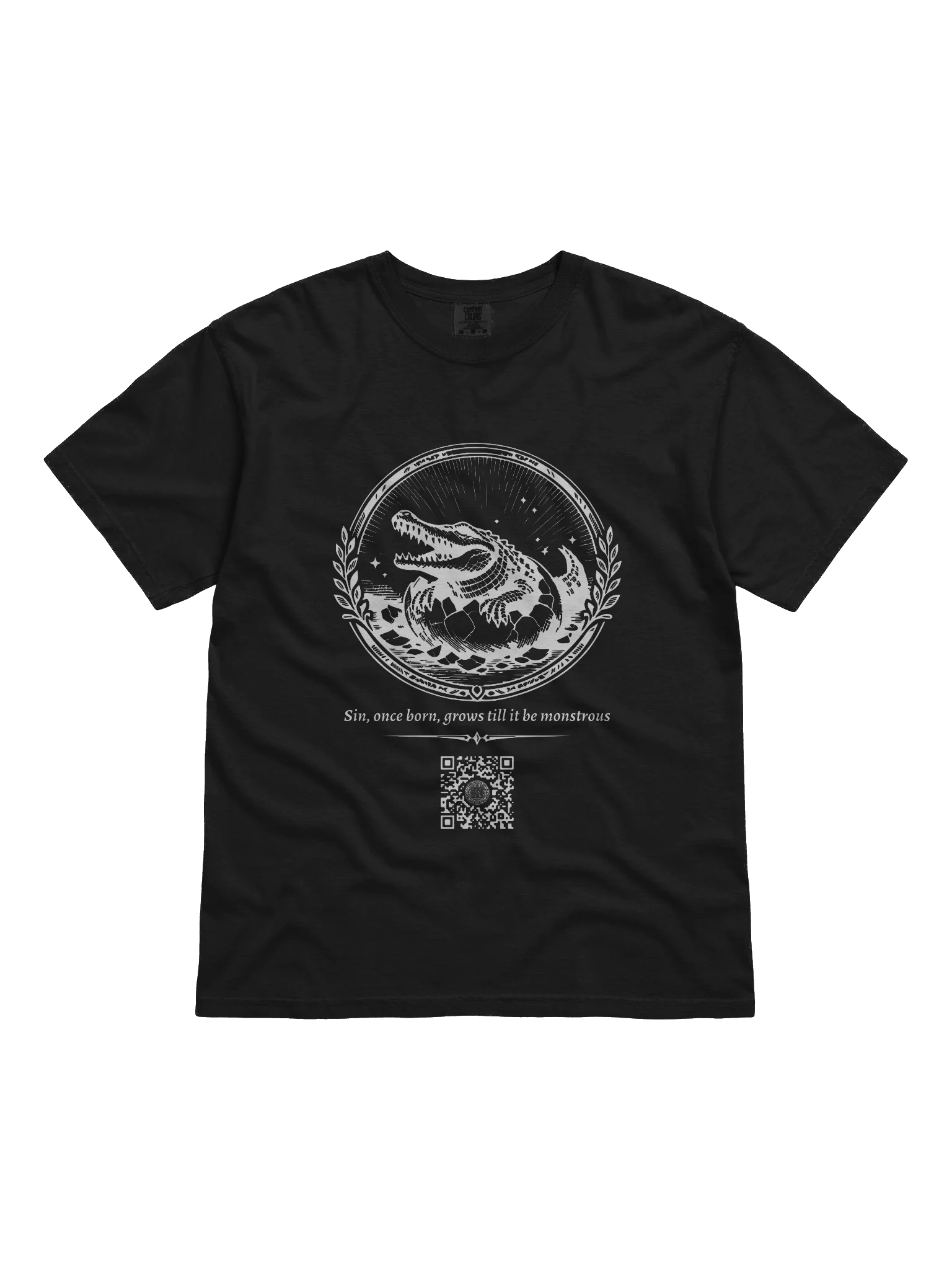 Of Eggs and Crocodiles (White on Black/Color) product image (1)