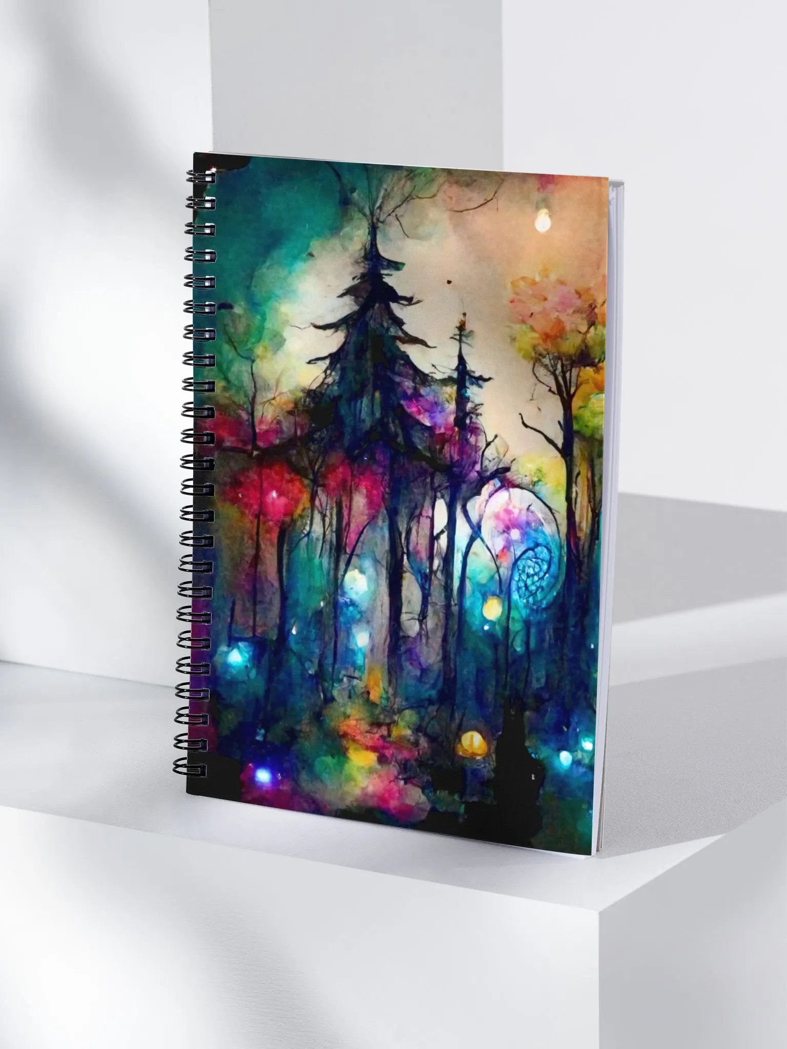 Enchanted Forest Dreams Spiral Notebook product image (4)