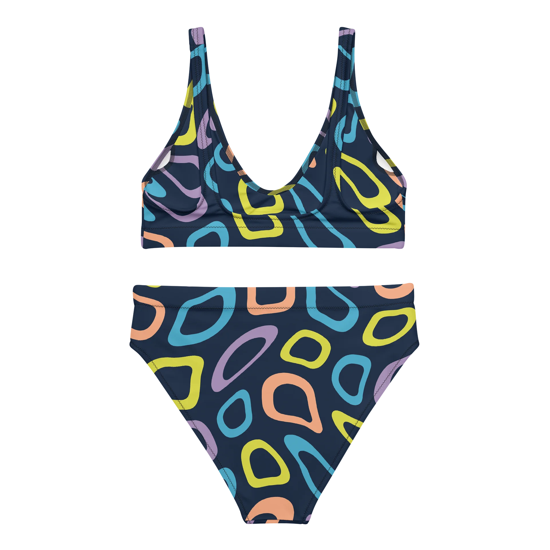 Neon Blob High-Waisted Bikini product image (3)