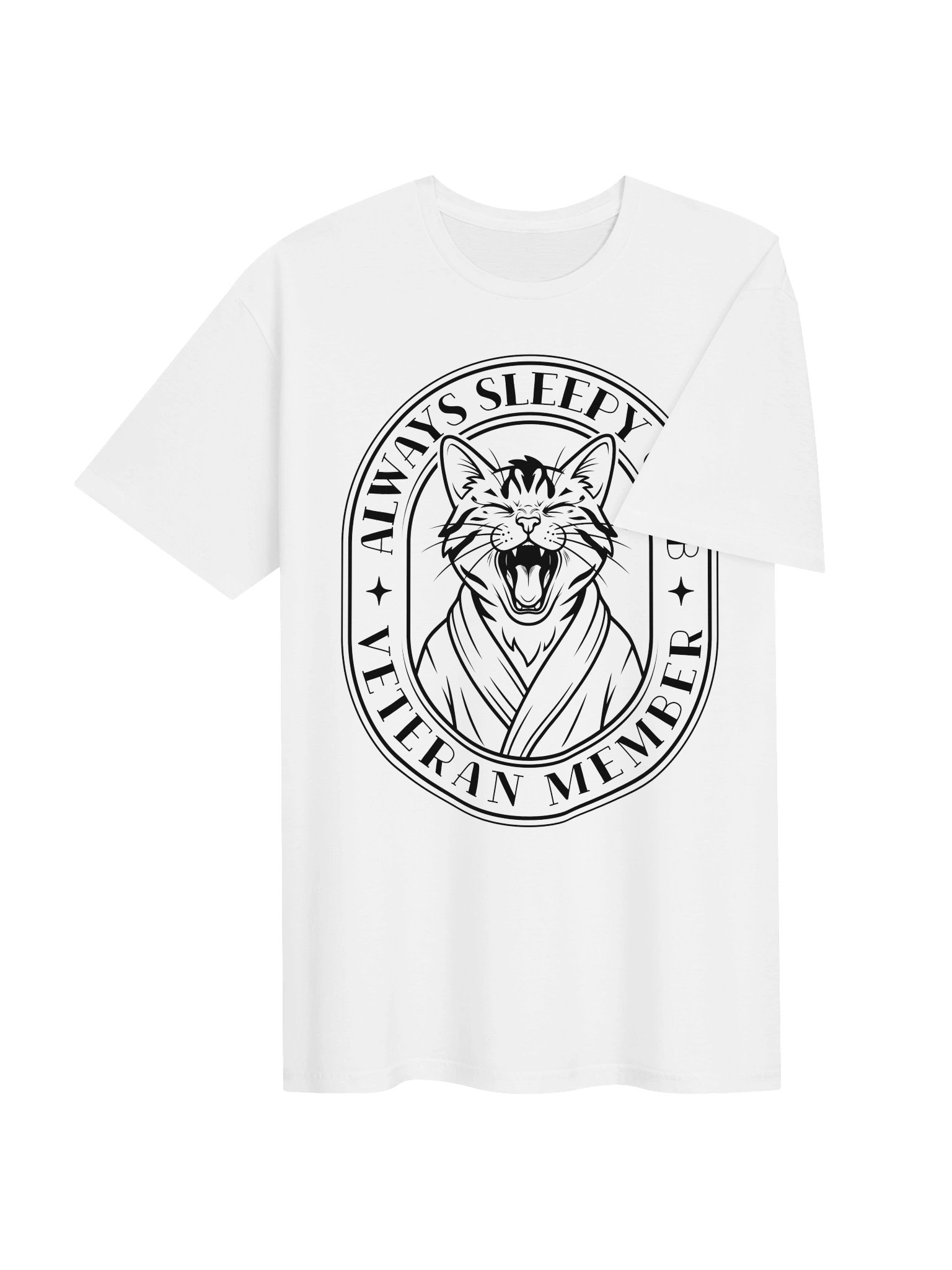 Always Sleepy Club Tabby Cat Shirt product image (5)