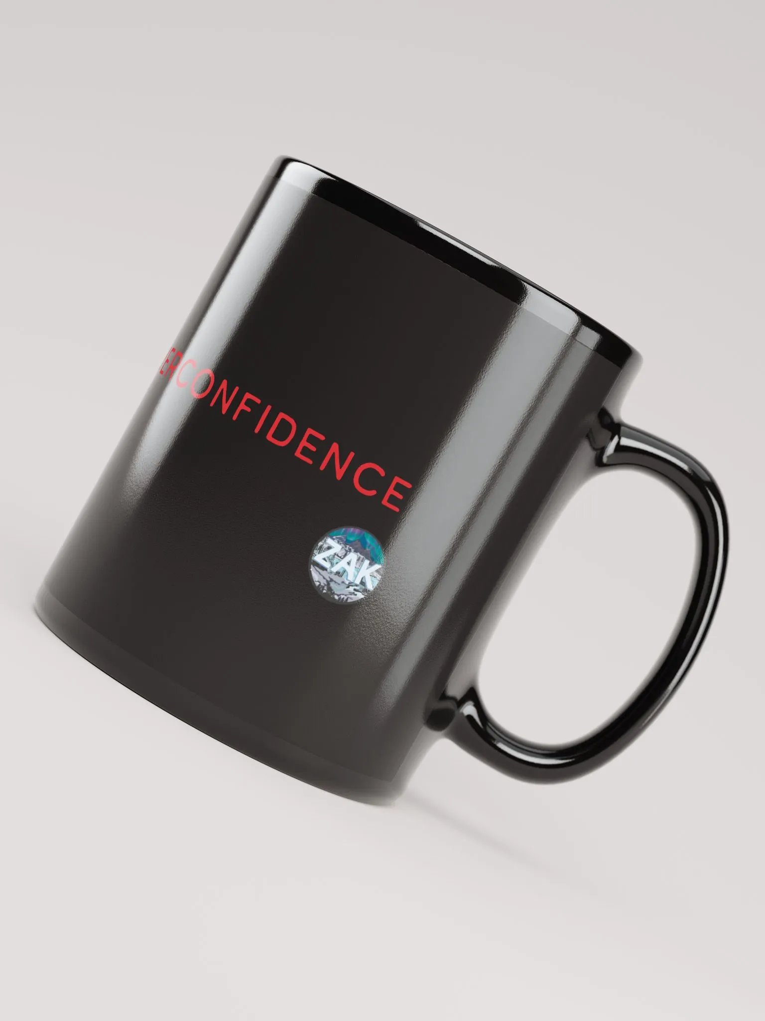 YOU DIED FROM OVERCONFIDENCE 11 oz Black Ceramic Mug product image (4)