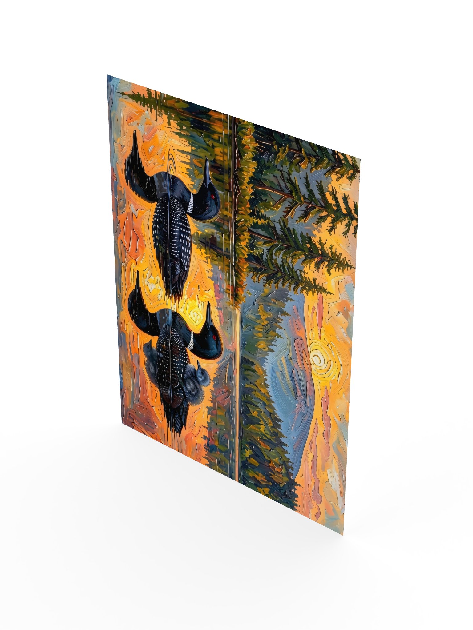 Loon Pair with Chick Poster product image (7)