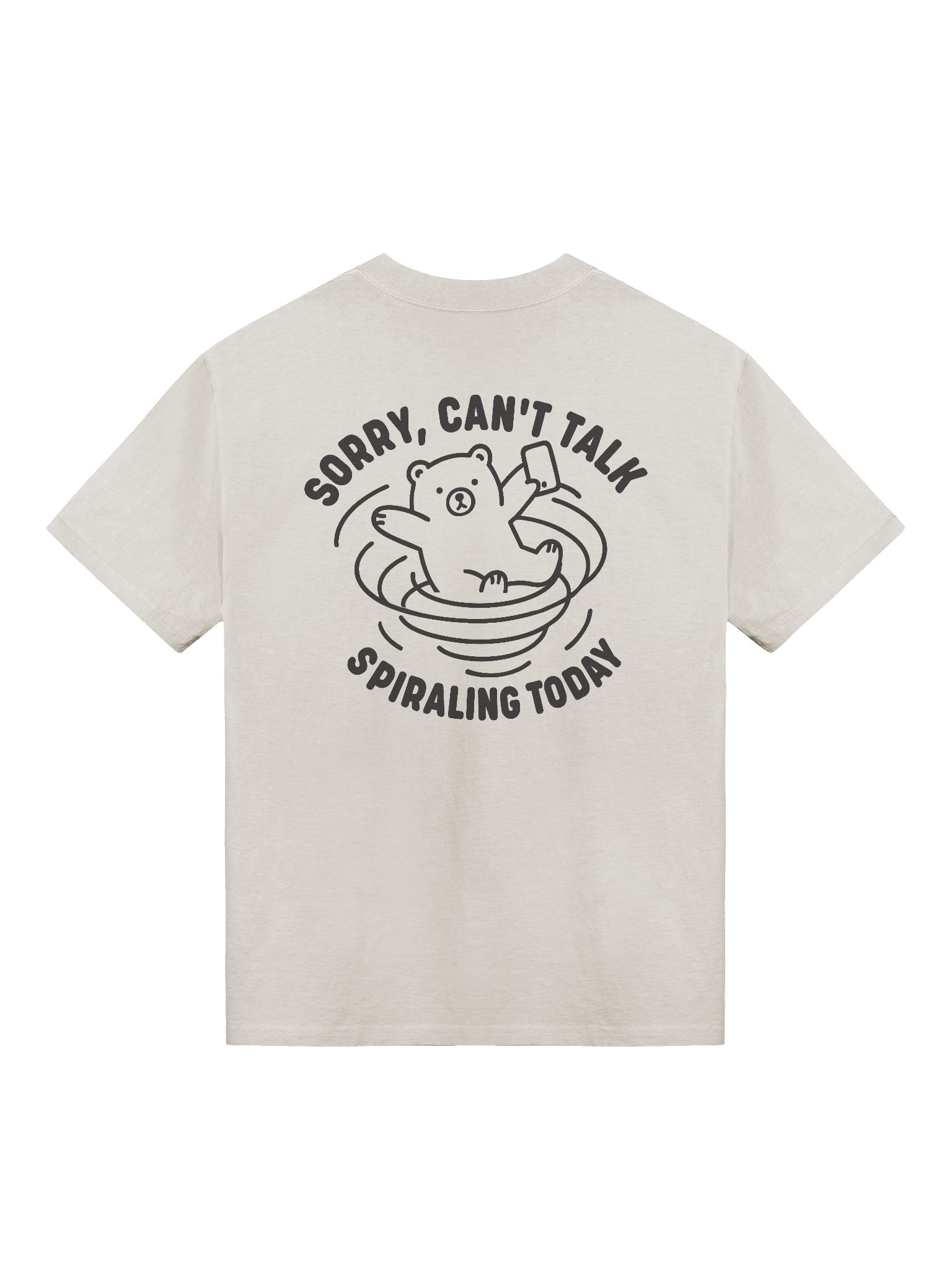 Sorry Can't Talk Spiraling Today Oversized T-Shirt product image (1)