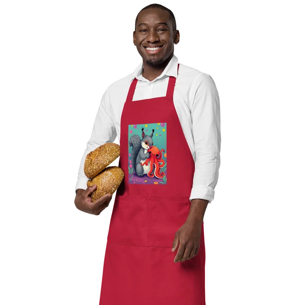 Squirrel & Octopus Cartoon Apron product image (3)