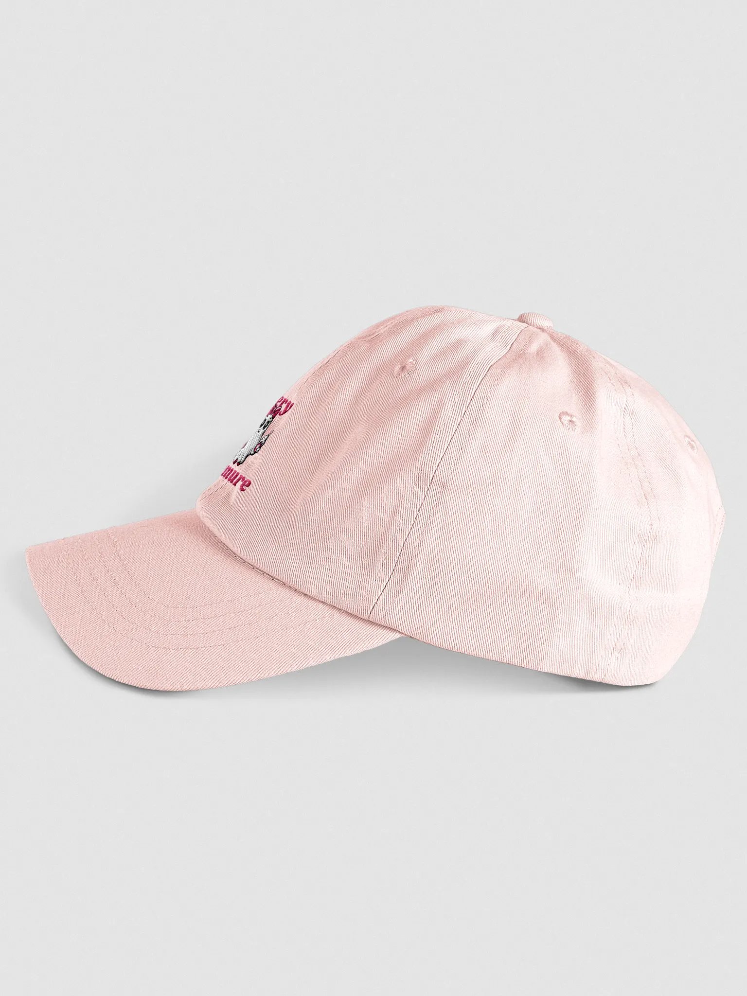 Very Demure Cute Ghost Embroidered Pastel Dad Hat product image (3)