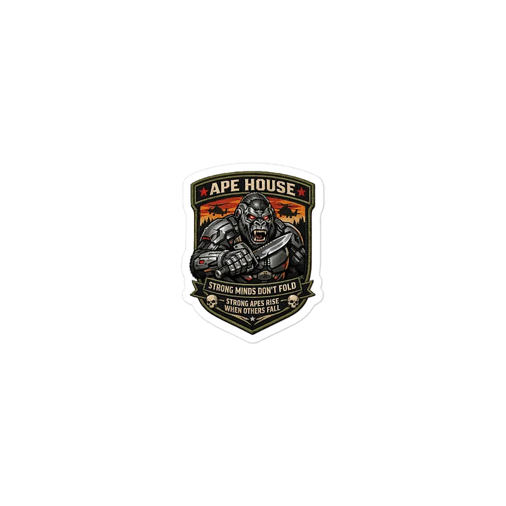 Ape House – Strong Minds Don’t Fold Sticker product image (2)