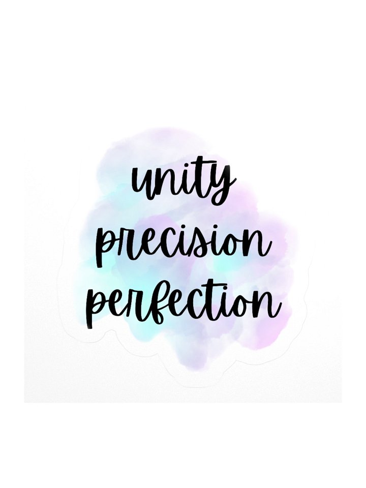 Unity Precision Perfection Sticker product image (2)
