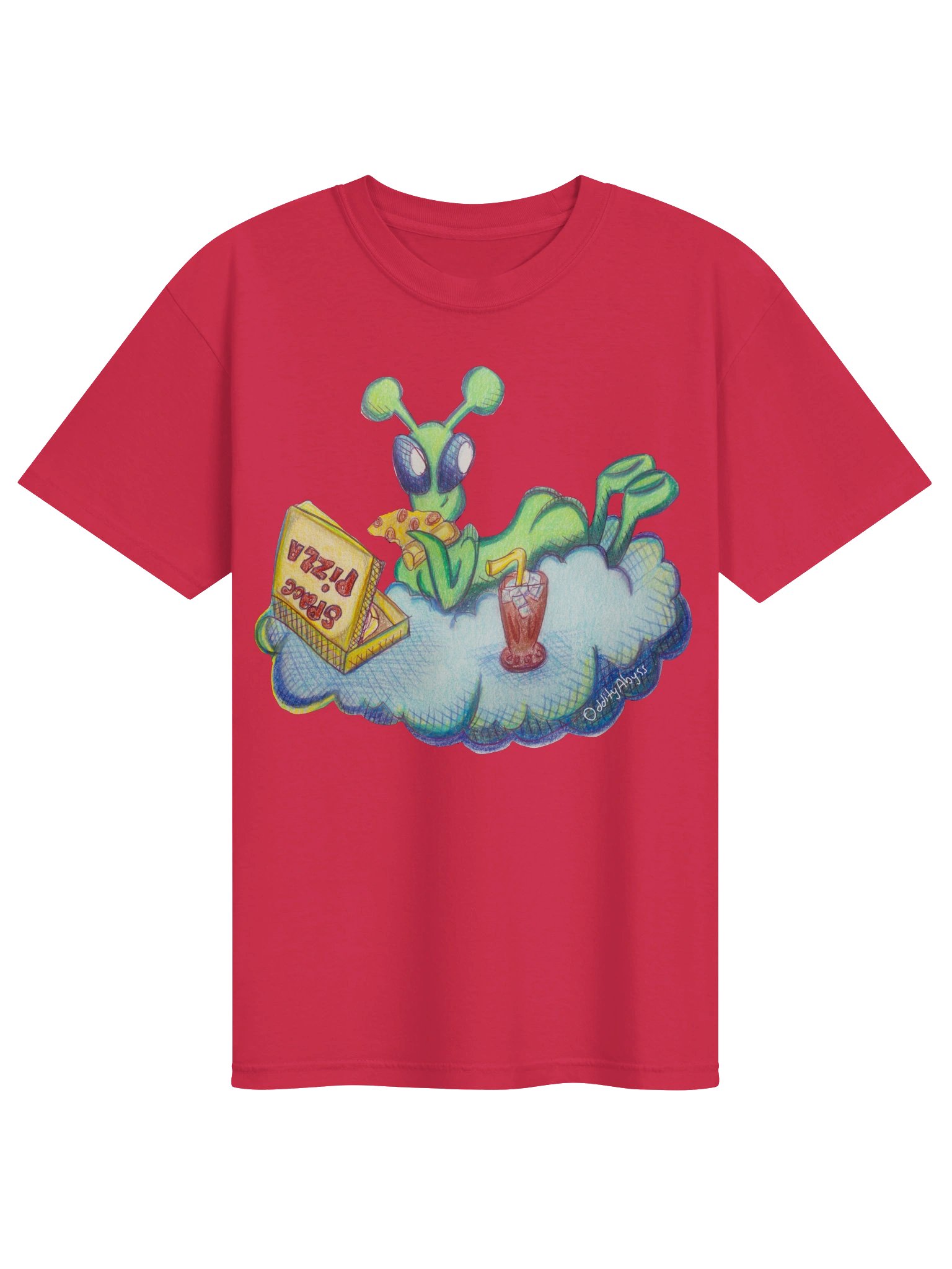 Alien Pizza Babe Tee 👽🍕❤️ product image (1)
