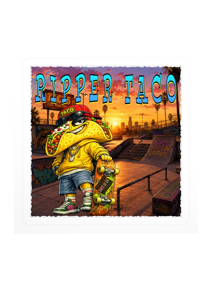 Ripper Taco Skatepark Sticker The Taco Family product image (2)