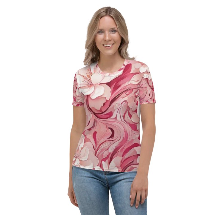 Pink & white abstract pattern product image (1)