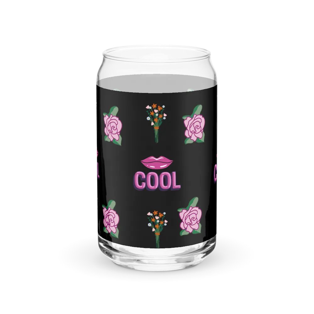 Rose & Lips Can-Shaped Glass product image (1)