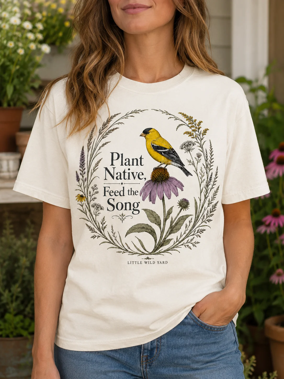 Plant Native, Feed the Song T-shirt product image (2)