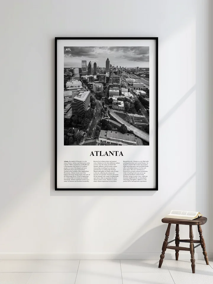 Atlanta 02 Newspaper Poster | Framed product image (2)