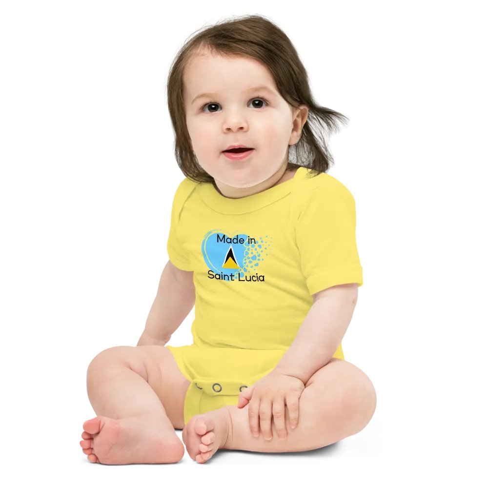 Heartfelt Made in Saint Lucia Baby Onesie product image (3)