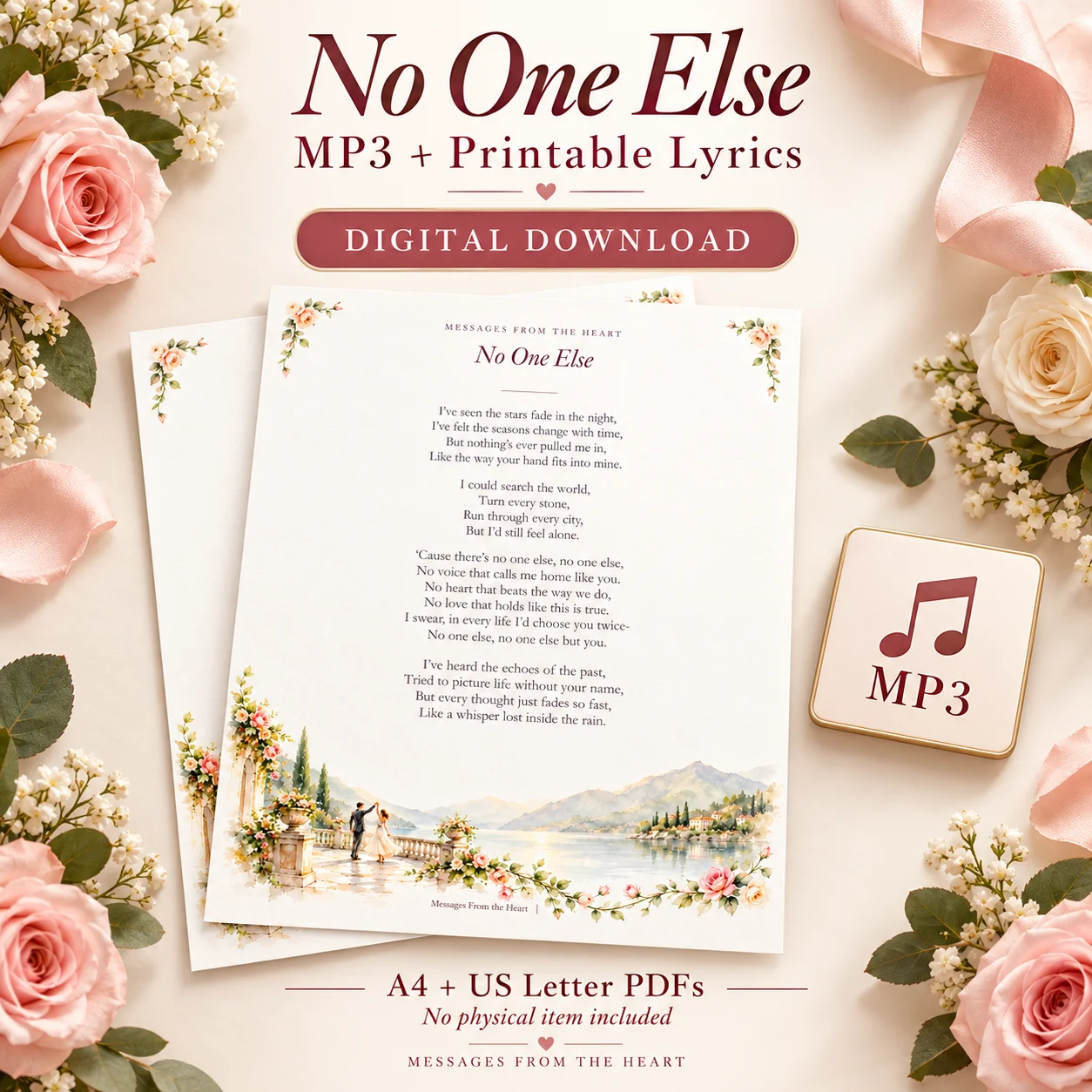 No One Else — MP3 + Printable Lyrics product image (1)