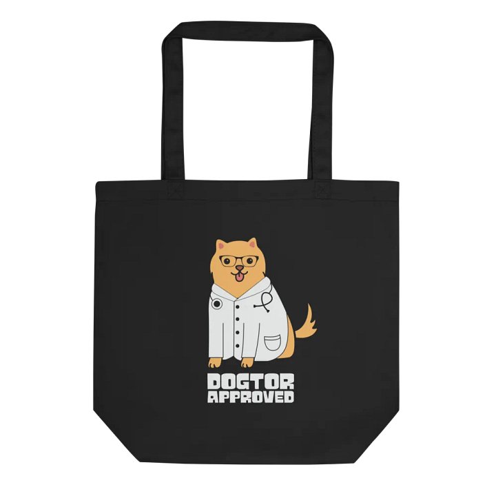 "Dogtor aporobed" black bag (medium size) product image (1)