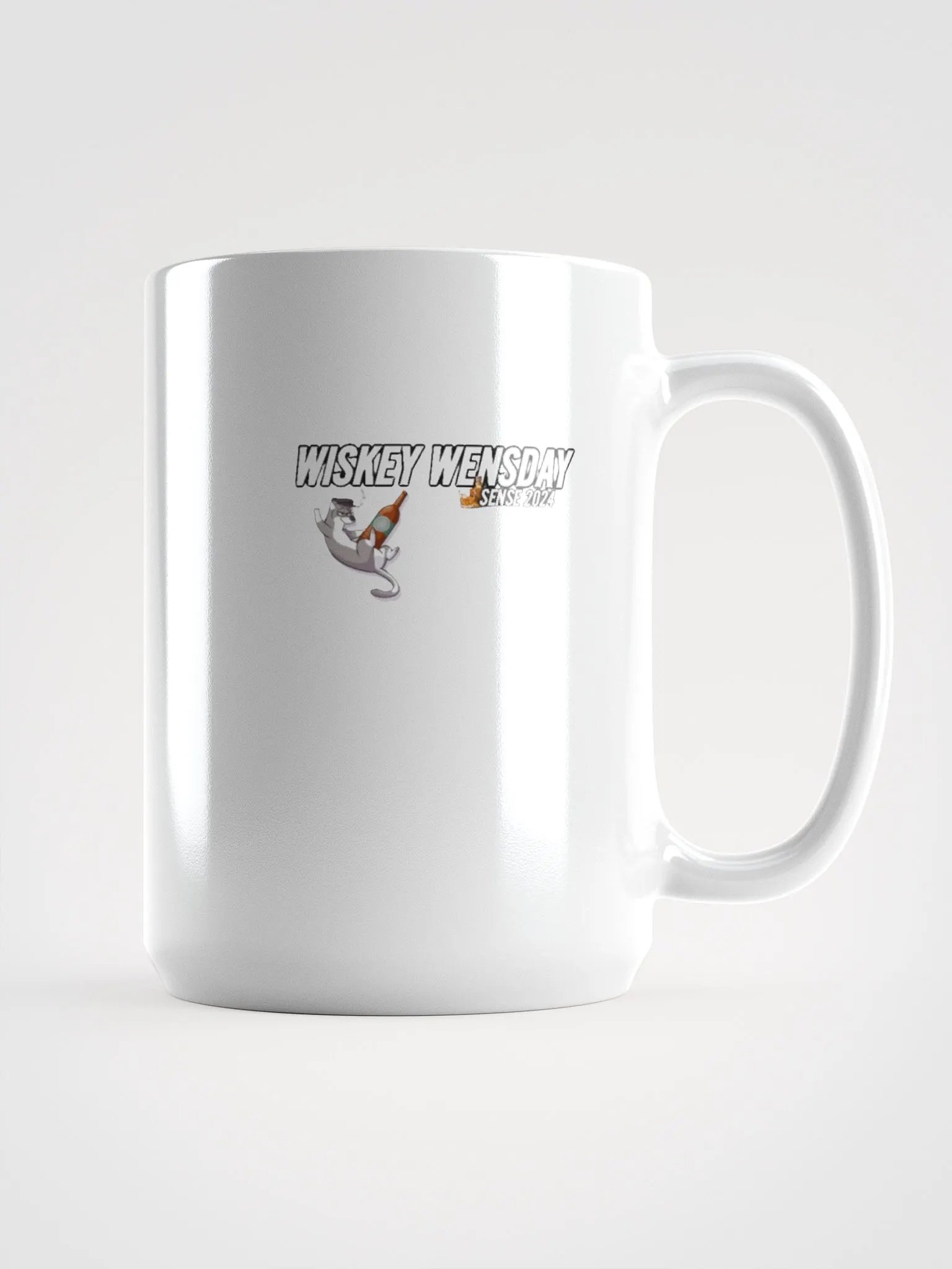 Tipsy Otter White Glossy Mug product image (1)